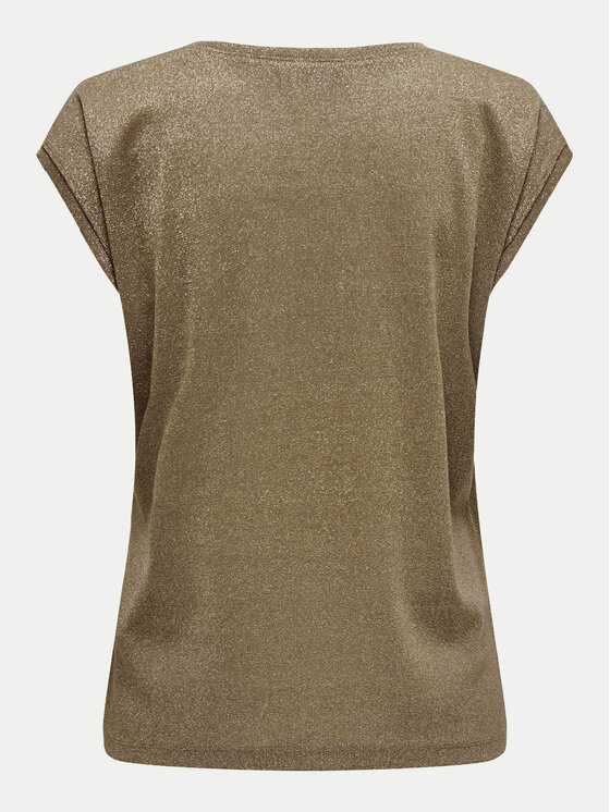 ONLY ONLY Majica Silvery 15136069 Zelena Loose Fit