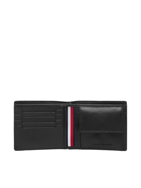 Tommy Hilfiger Tommy Hilfiger Портфейл Th Soho Cc And Coin AM0AM14502 Черен