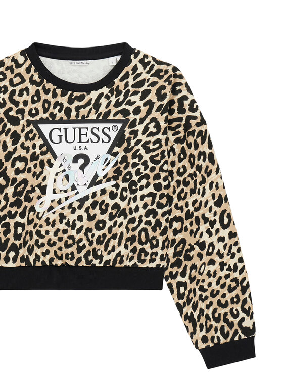 Guess Guess Mikina J6RQ04 KA6R4 Béžová Regular Fit