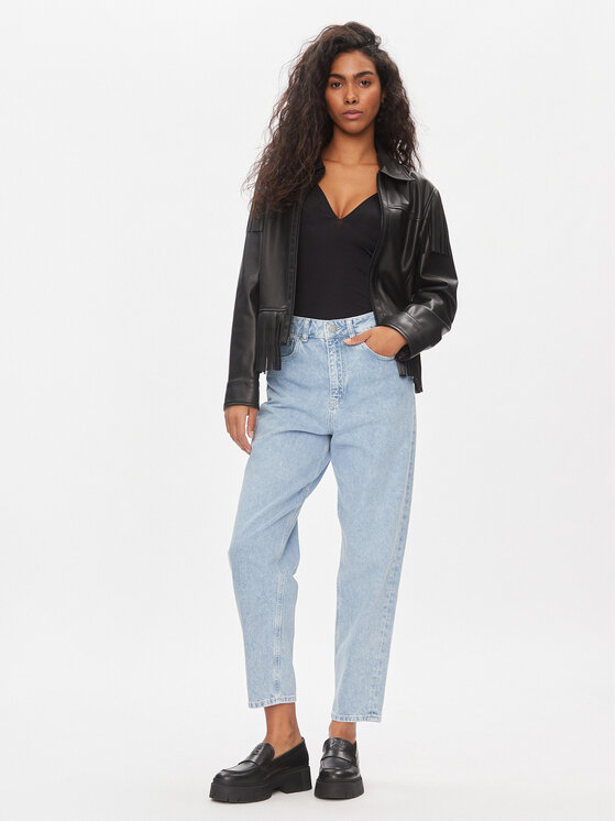 JJXX JJXX Jeans hlače Lisbon 12227865 Modra Mom Fit