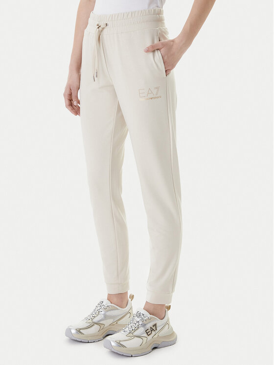 EA7 Emporio Armani EA7 Emporio Armani Spodnji del trenirke 8NTP66 TJ9RZ U1088 Bež Regular Fit