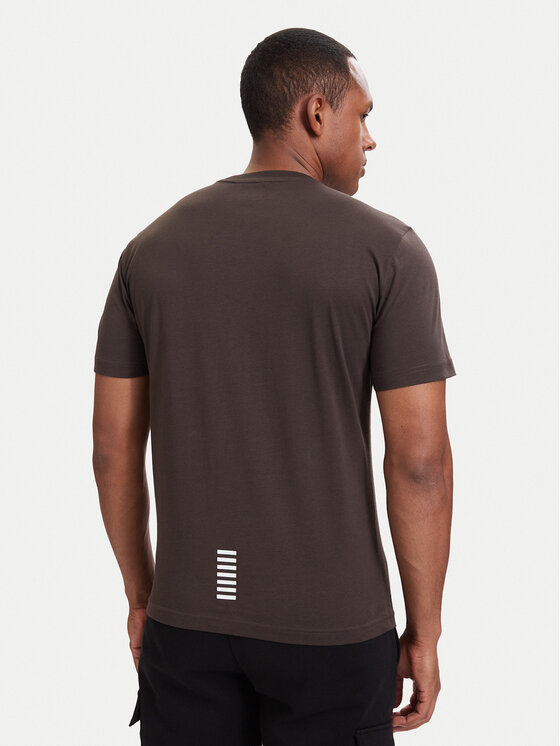 EA7 Emporio Armani EA7 Emporio Armani Футболка 8NPT25 PJVPZ U6027 Коричневий Regular Fit