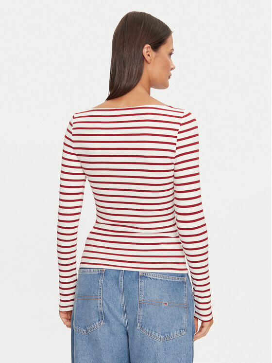 Tommy Jeans Tommy Jeans Särkpluus Breton DW0DW19817 Punane Slim Fit