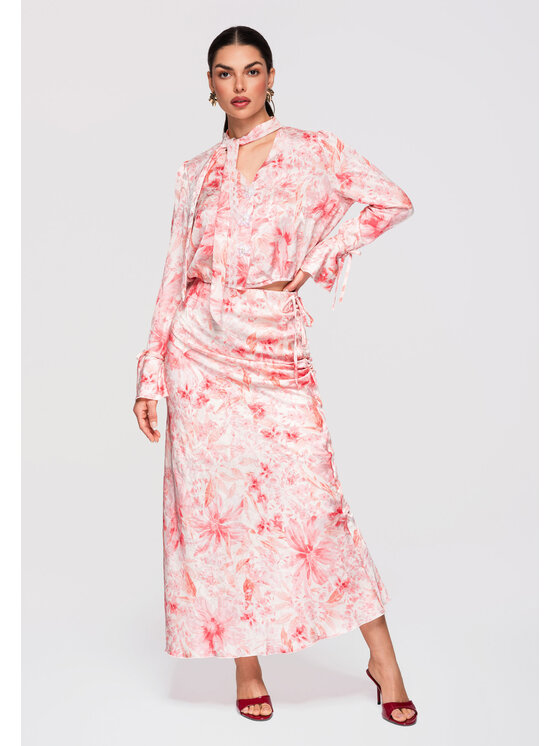 Ombre Ombre Koszula OW-SH-E0033 Różowy Loose Fit