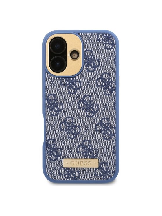 Guess Guess Etui na telefon iPhone 16 Niebieski