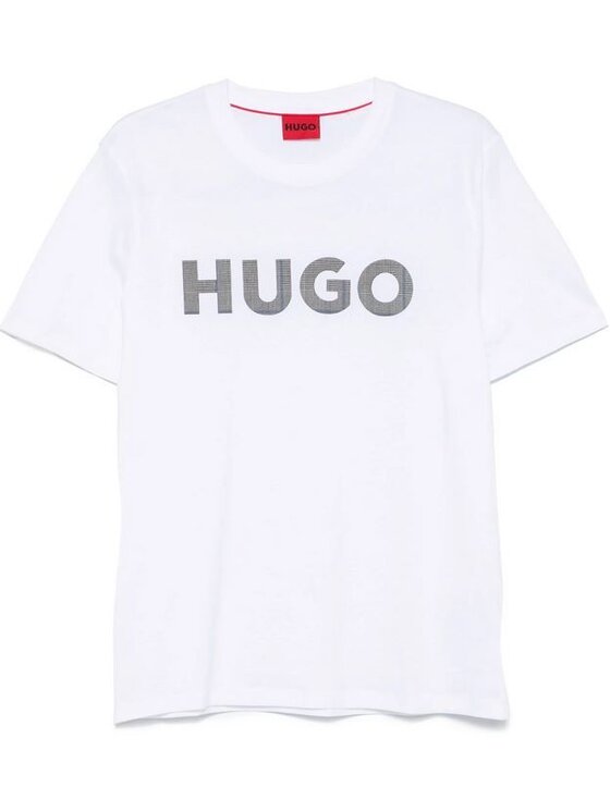 HUGO HUGO T-Shirt 50534622 10266462 100 Biały Regular Fit