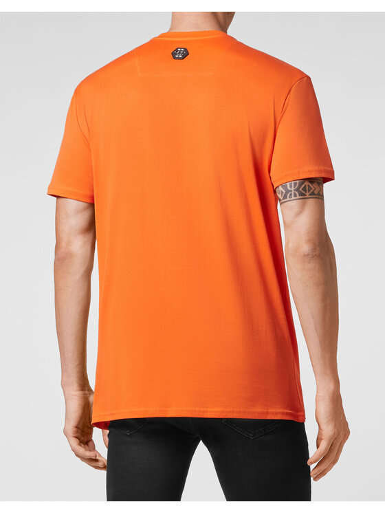 PHILIPP PLEIN PHILIPP PLEIN T-Shirt 2591 Pomarańczowy Regular Fit
