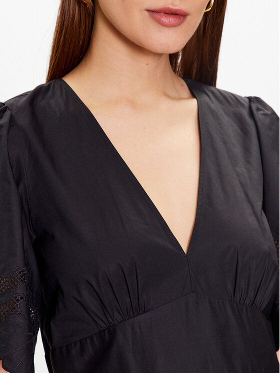 TWINSET TWINSET Rochie de vară 231TT2301 Negru Regular Fit