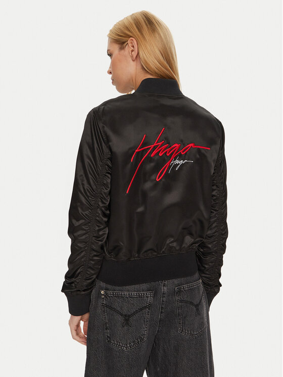 HUGO Hugo Bomberjacke Fleura-1 50430669 Schwarz Regular Fit
