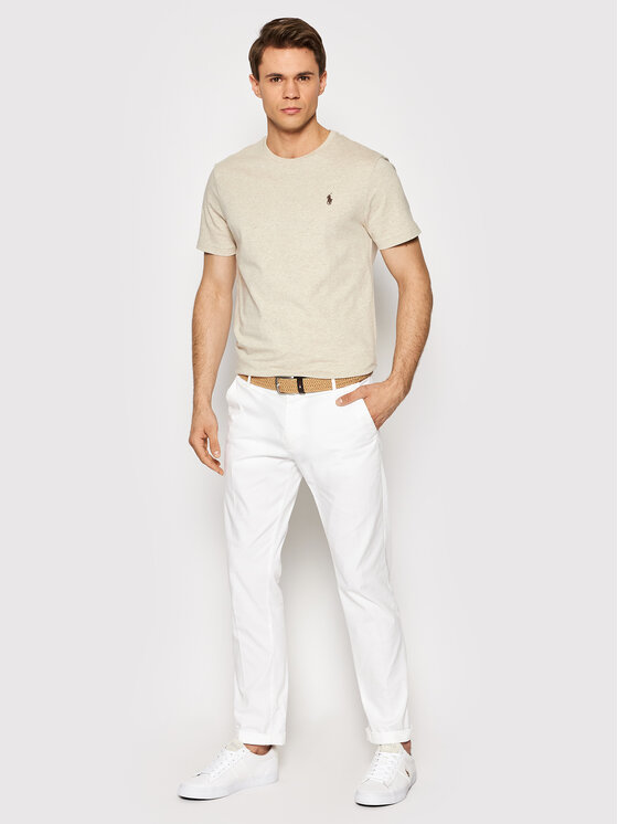 Polo Ralph Lauren Polo Ralph Lauren T-Shirt 710671438203 Béžová Slim Fit