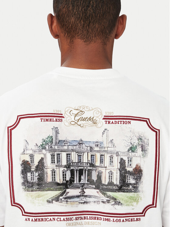 Guess Guess T-Shirt M6YI50 K4236 Bílá Oversize