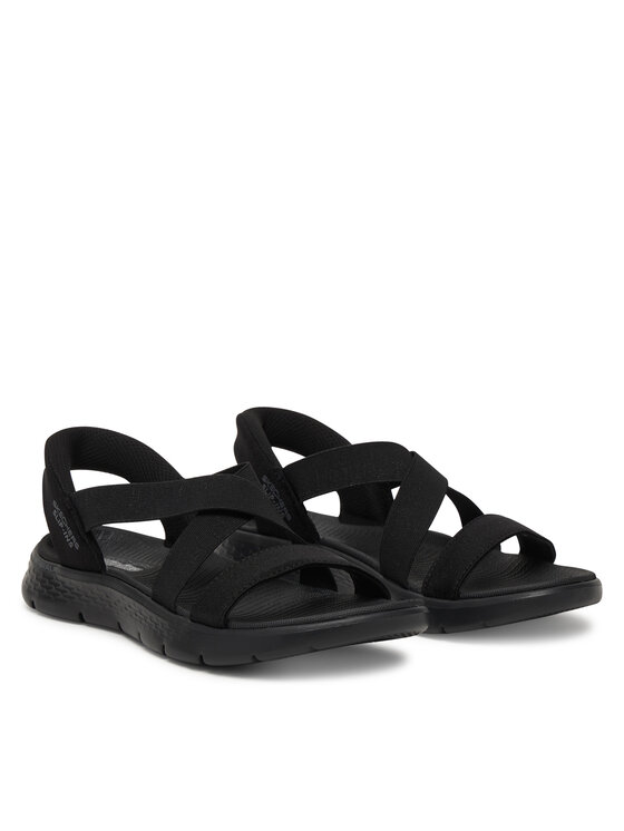 Skechers Skechers Sandali Go Walk Flex Sandal - Glimmer 141489/BBK Nero