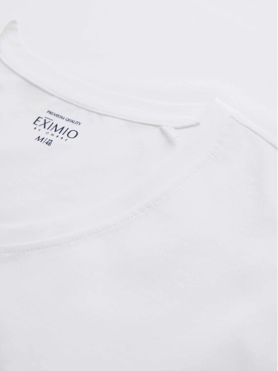 Ombre Ombre Longsleeve OM-LSBC-0123 Biały Slim Fit