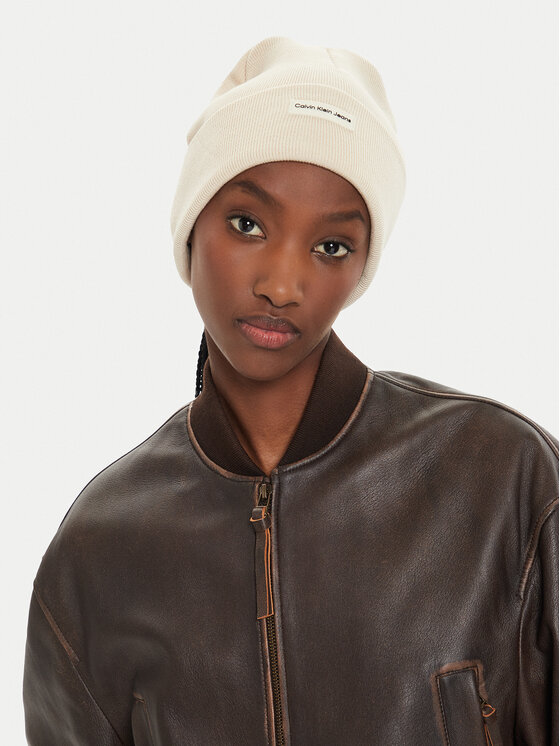Căciulă Calvin Klein Inst Patch Beanie K60K612322 Bej