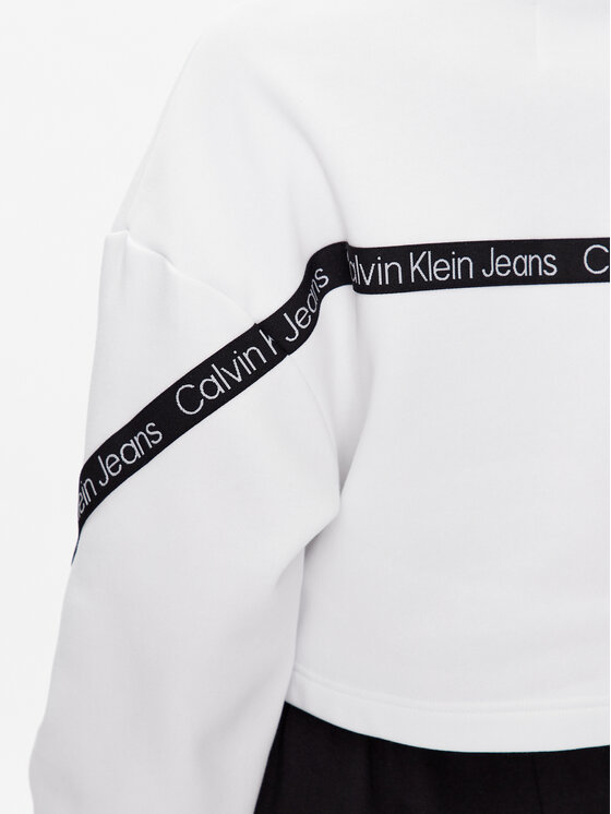 Calvin Klein Jeans Calvin Klein Jeans Μπλούζα J20J220693 Λευκό Cropped Fit