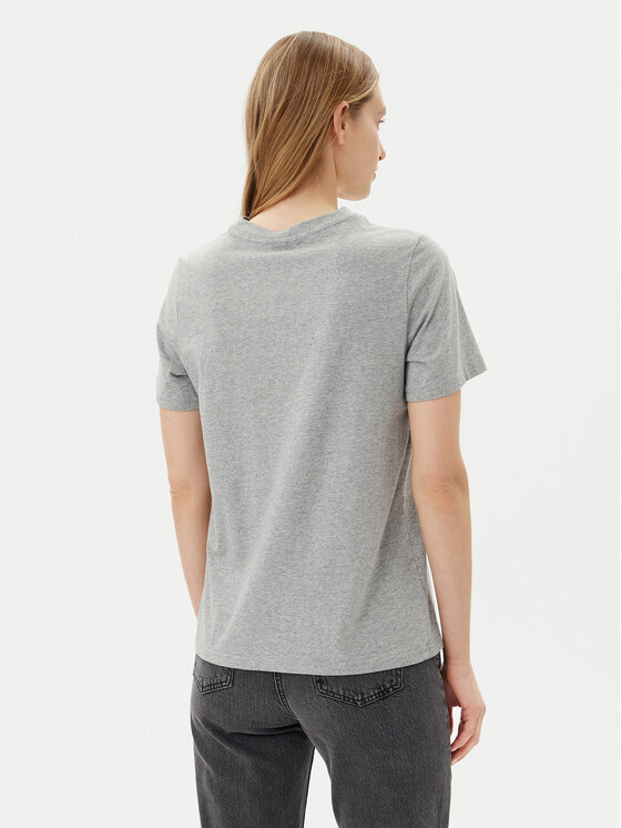 Pieces Pieces T-Shirt Maria 17155082 Szary Relaxed Fit