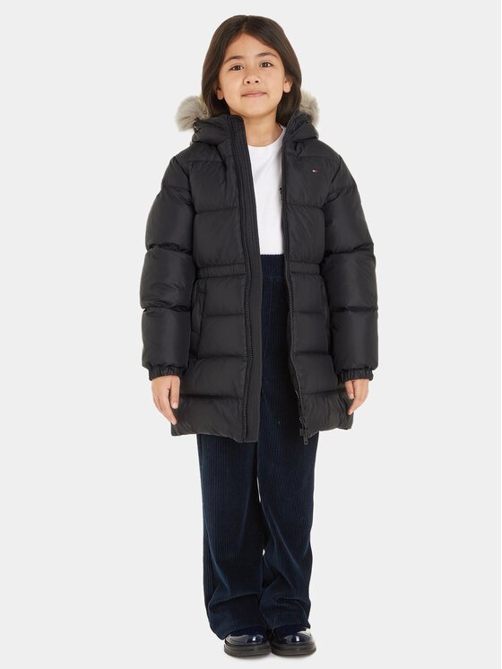 Tommy Hilfiger Tommy Hilfiger Μπουφάν πουπουλένιο KG0KG07805 Μαύρο Regular Fit
