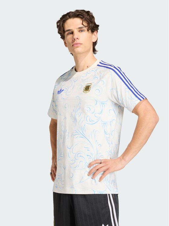 adidas adidas Koszulka techniczna 162020 Biały Slim Fit