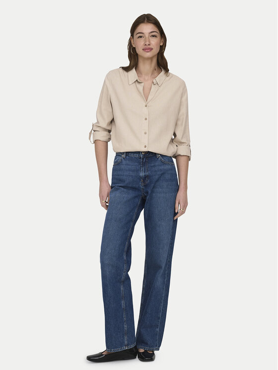 ONLY ONLY Риза Goa 15363991 Бежов Loose Fit