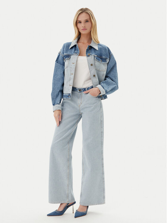Guess Jeans Guess Jeans Jeansy W5YA0Y D5M56 Modrá Wide Leg