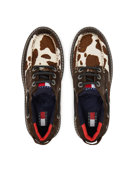 Tommy Jeans Tommy Jeans Halbschuhe Archive '01 Calf Hair EN0EN03004 Braun