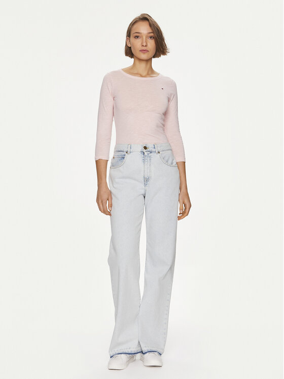 Tommy Hilfiger Tommy Hilfiger Palaidinė WW0WW37861 Rožinė Slim Fit