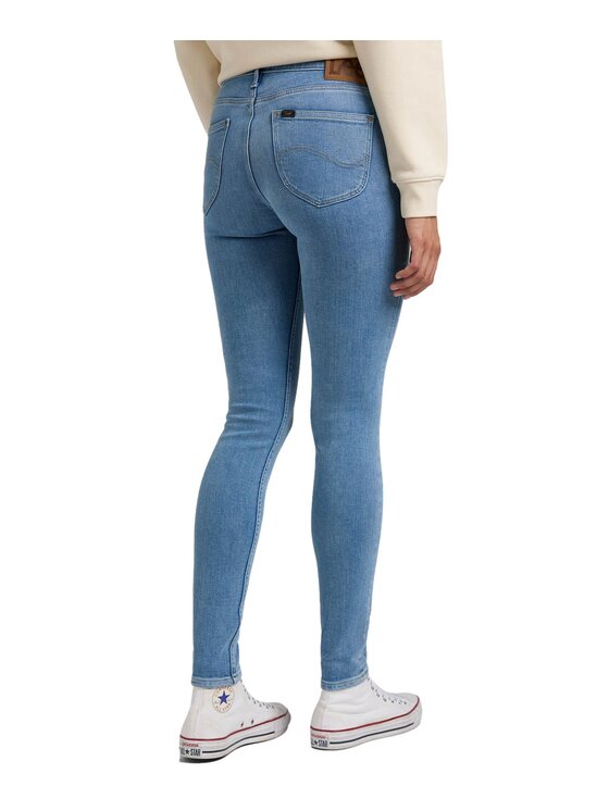 Lee Lee Jeansy L526ERPA Niebieski Skinny Fit