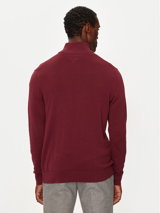 Tommy Hilfiger Tommy Hilfiger Svetr Essential MW0MW37331 Bordó Regular Fit
