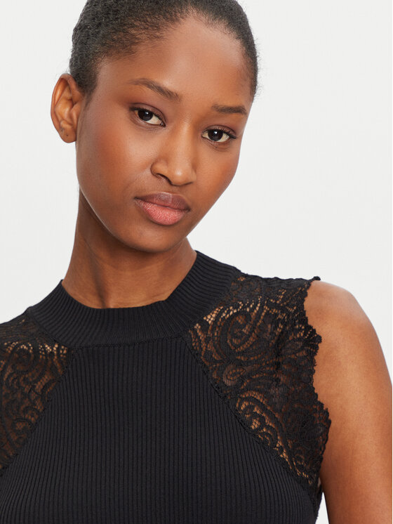 Morgan Morgan Kötött ruha 242-RMAGDA Fekete Slim Fit