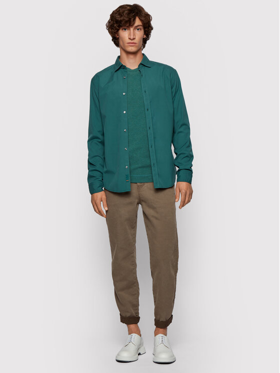 Longsleeve Tempest 50401846 Verde Slim Fit