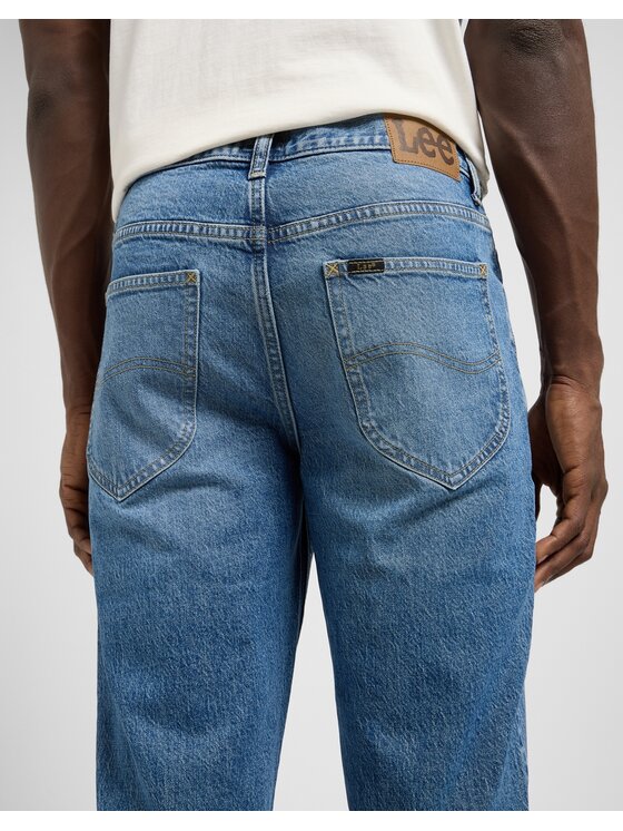 Lee Lee Jeansy WEST Niebieski Straight Leg