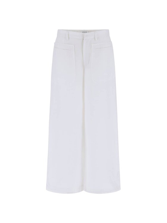 Guess Guess Spodnie materiałowe 176073 Biały Slim Fit