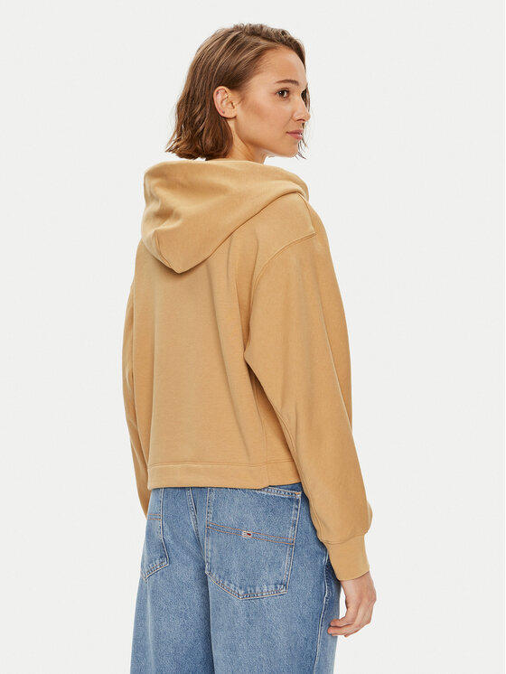 Calvin Klein Calvin Klein Bluza Nano Logo K20K207210 Beżowy Relaxed Fit