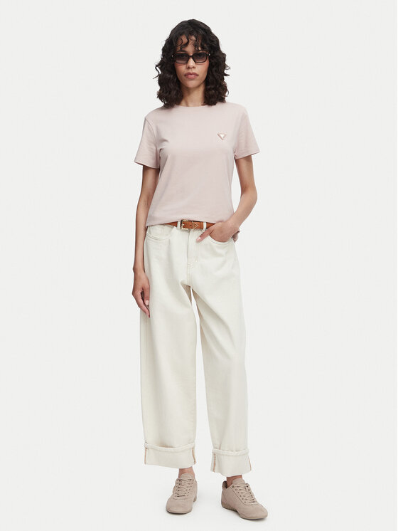 Guess Guess Тишърт V4YI09 J1314 Светлорозов Regular Fit