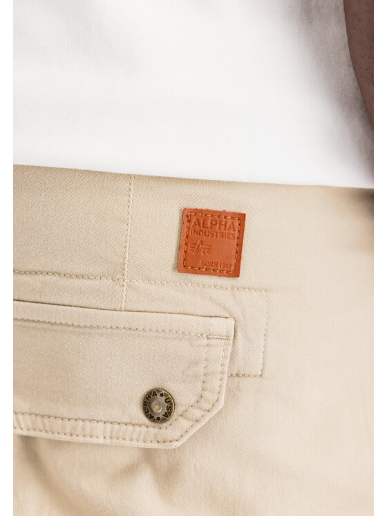 Alpha Industries Alpha Industries Spodnie cargo Combat Pant Beżowy Lyon Tapered Fit