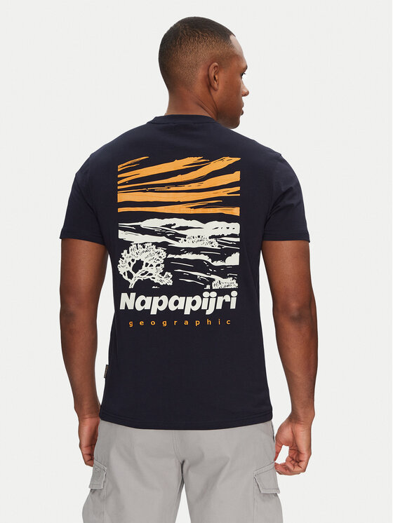 Napapijri Napapijri T-Shirt S-Vignoni NP0A4ILX Granatowy Regular Fit