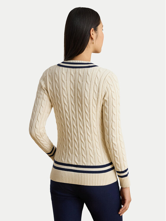 LAUREN RALPH LAUREN LAUREN RALPH LAUREN Sweter 200B22020001 Beżowy jasny Relaxed Fit