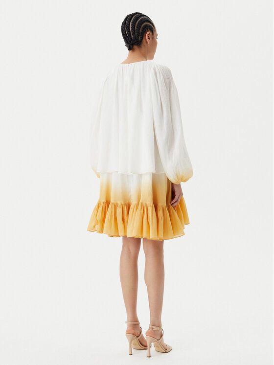 PINKO PINKO Nyári ruha Inventi Abito 104949 A2G4 Ekru Relaxed Fit