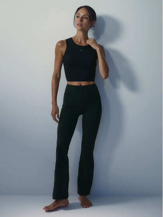 4F 4F Koszulka techniczna LUMINOUS FLIGHT Czarny Slim Fit