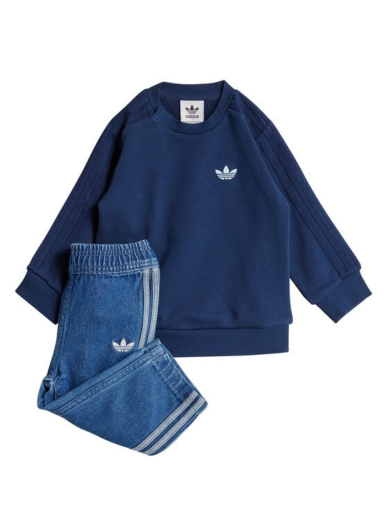 adidas adidas Trenerka Denim Crew JD5826 Plava Regular Fit