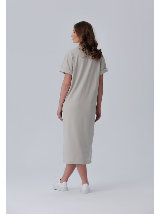 LAURELLA LAURELLA Sukienka codzienna 4SS231 Beżowy Regular Fit