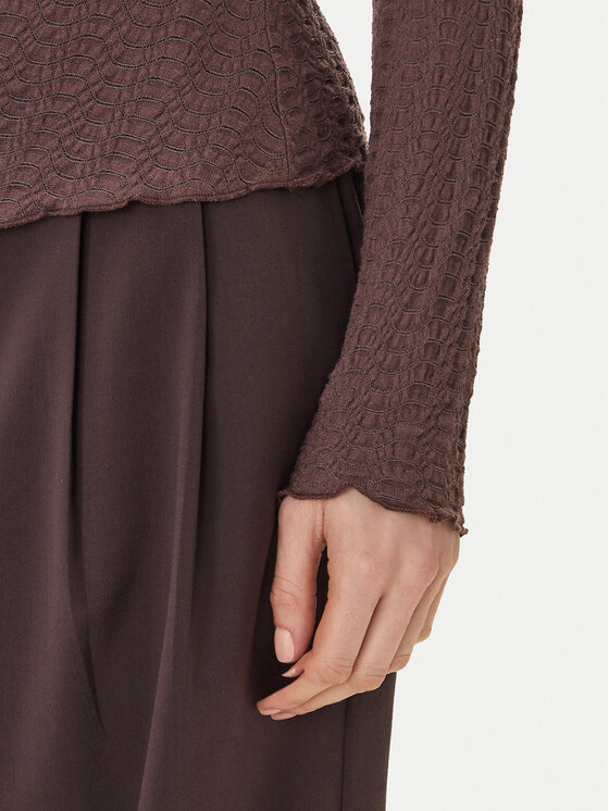 ONLY ONLY Блуза Ella 15368469 Кафяв Slim Fit