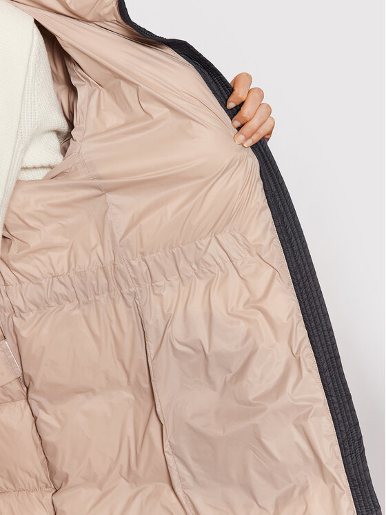 Cappellini Cappellini Пухено яке M24396 6098C Сив Regular Fit