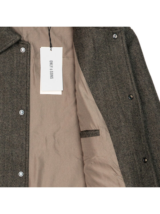 Only & Sons Only & Sons Cappotto 22025735 Verde Regular Fit