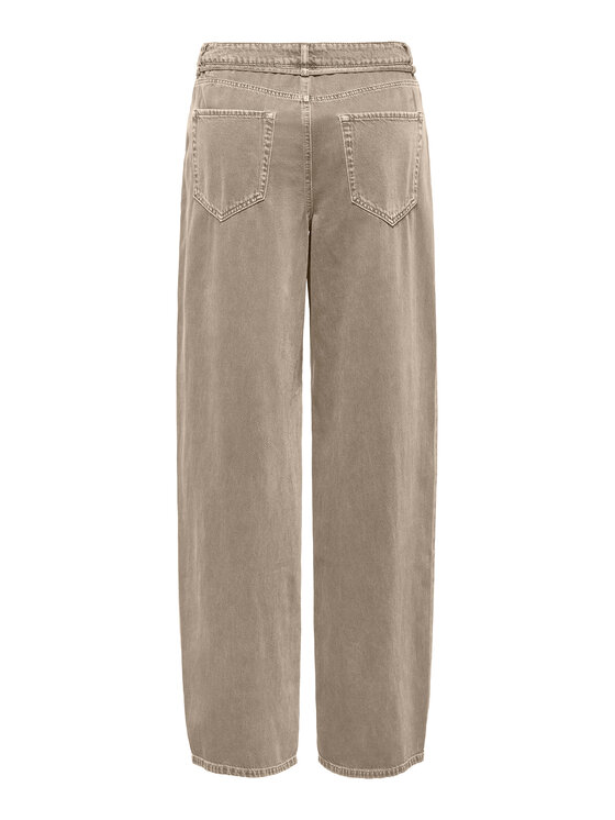 ONLY ONLY Džinsai Gianna 15372521 Smėlio Straight Leg