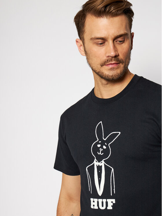 HUF HUF Футболка PLAYBOY Mr Playboy TS01467 Чорний Regular Fit