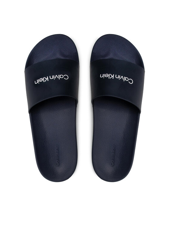 Calvin Klein Jeans Calvin Klein Jeans Nazouváky Pool Slide HM0HM00455 Tmavomodrá