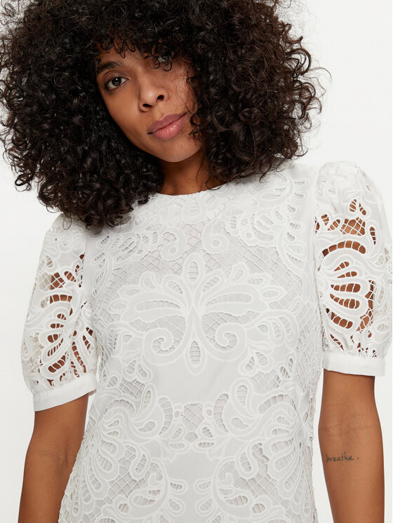 Silvian Heach Silvian Heach Hétköznapi ruha GPP24223VE Fehér Regular Fit