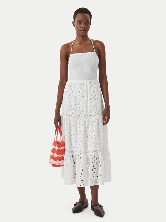 Iconique Iconique Лятна рокля Sirya IC26-007 Бял Regular Fit