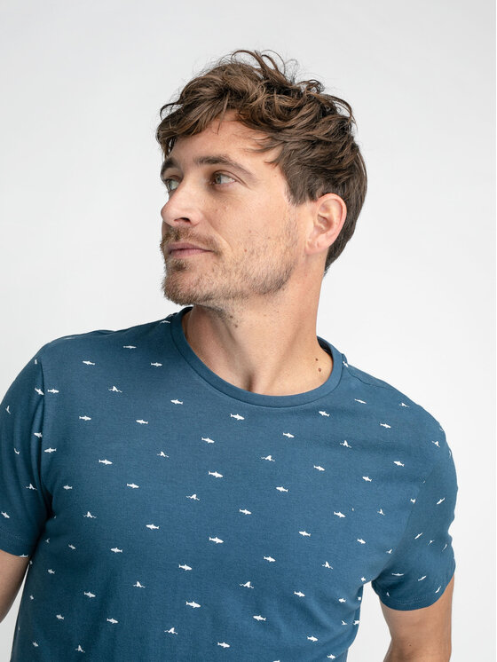 Petrol Industries Petrol Industries T-Shirt M-1030-TSR657 Blau Regular Fit